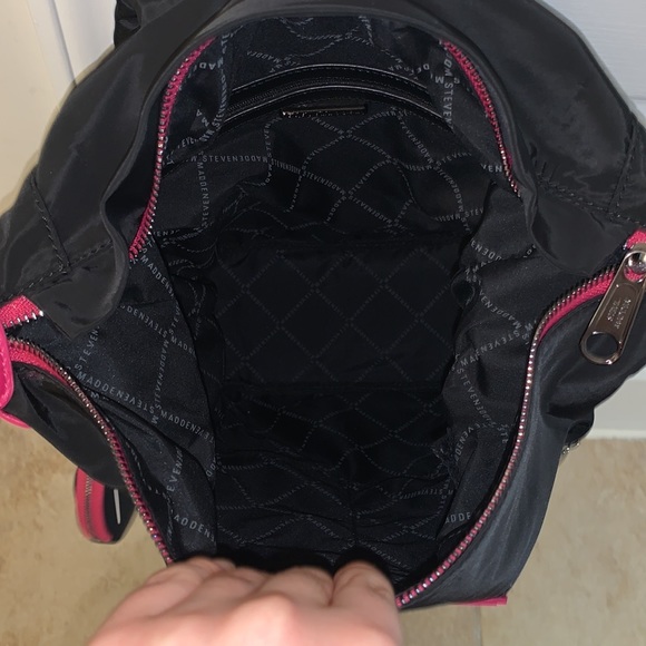 Steve Madden Pink and Black Backpack main image 14